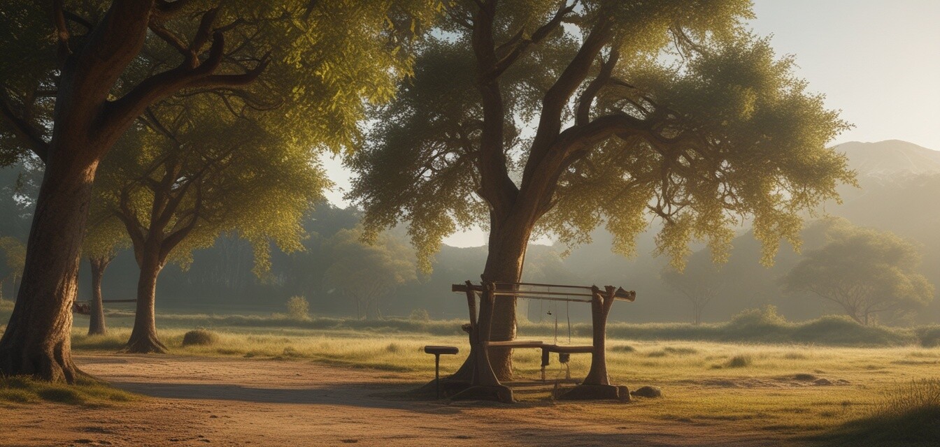 Natural setting for outdoor fitness