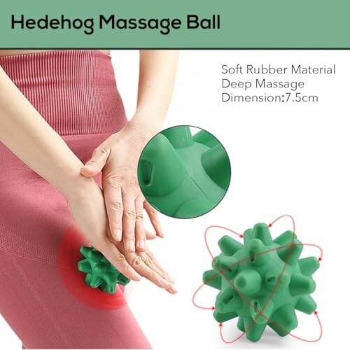 Grüner Massageball für tiefe Massage